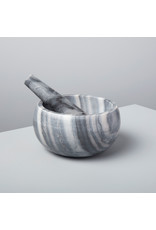 Gray Marble Mortar & Pestle