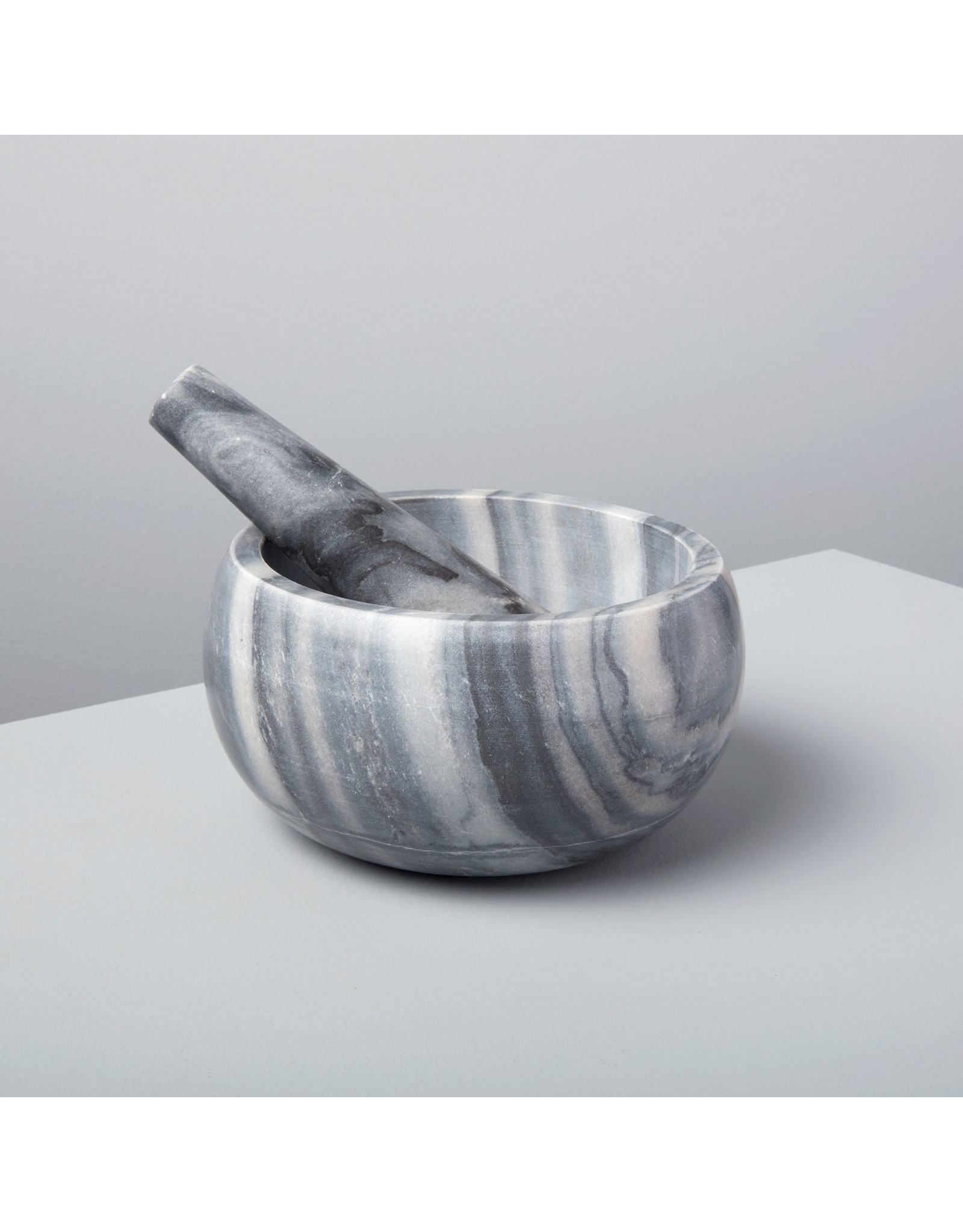 Gray Marble Mortar & Pestle