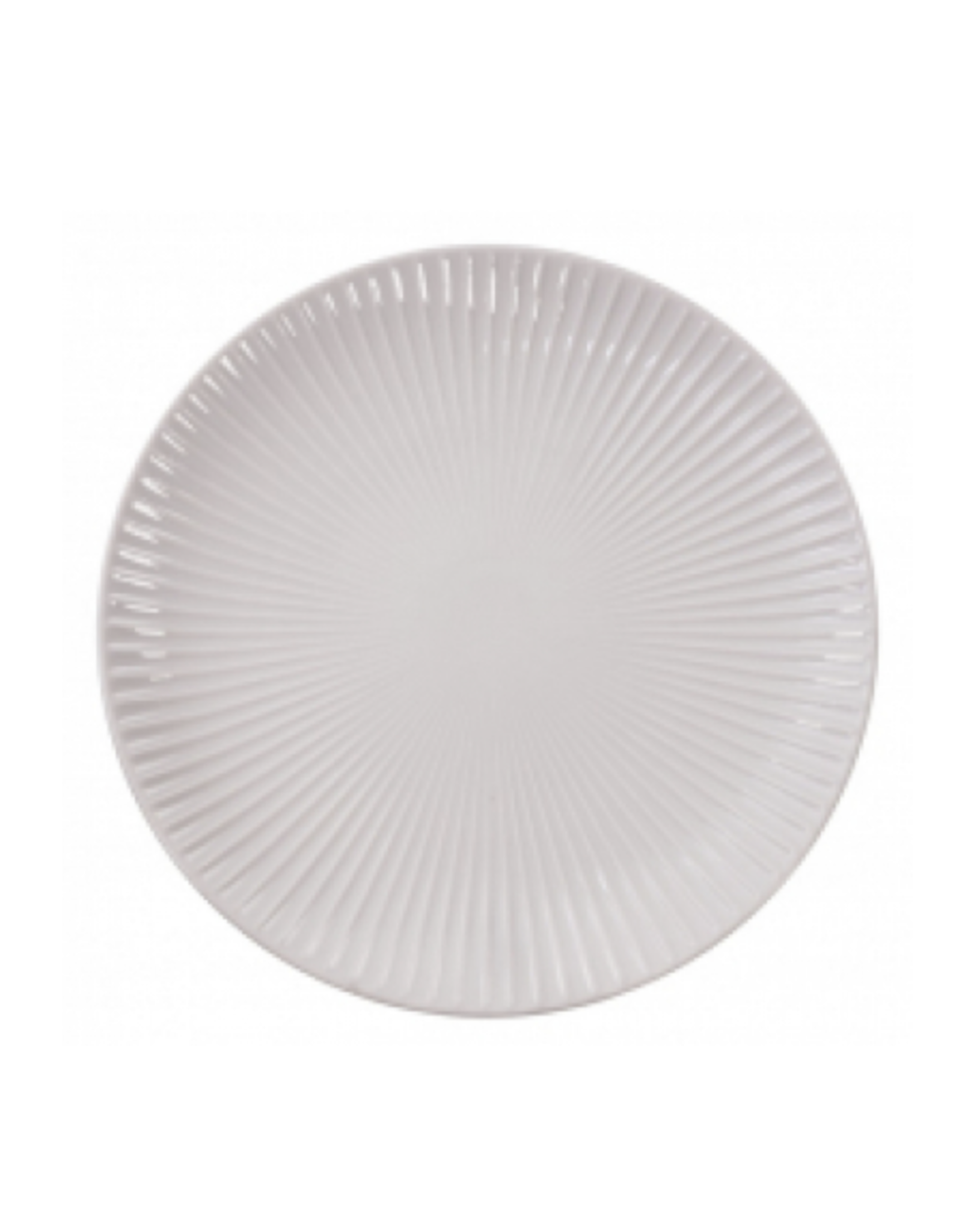 TonoTamaki Plate 28.5x2.6cm Line White 16744 3/18