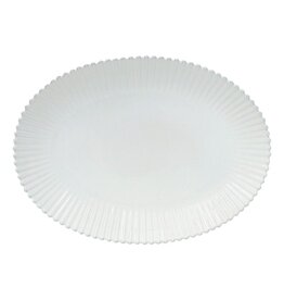 Oval platter 50cm Pearl wit