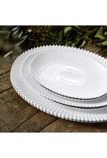 Oval platter 50cm Pearl white