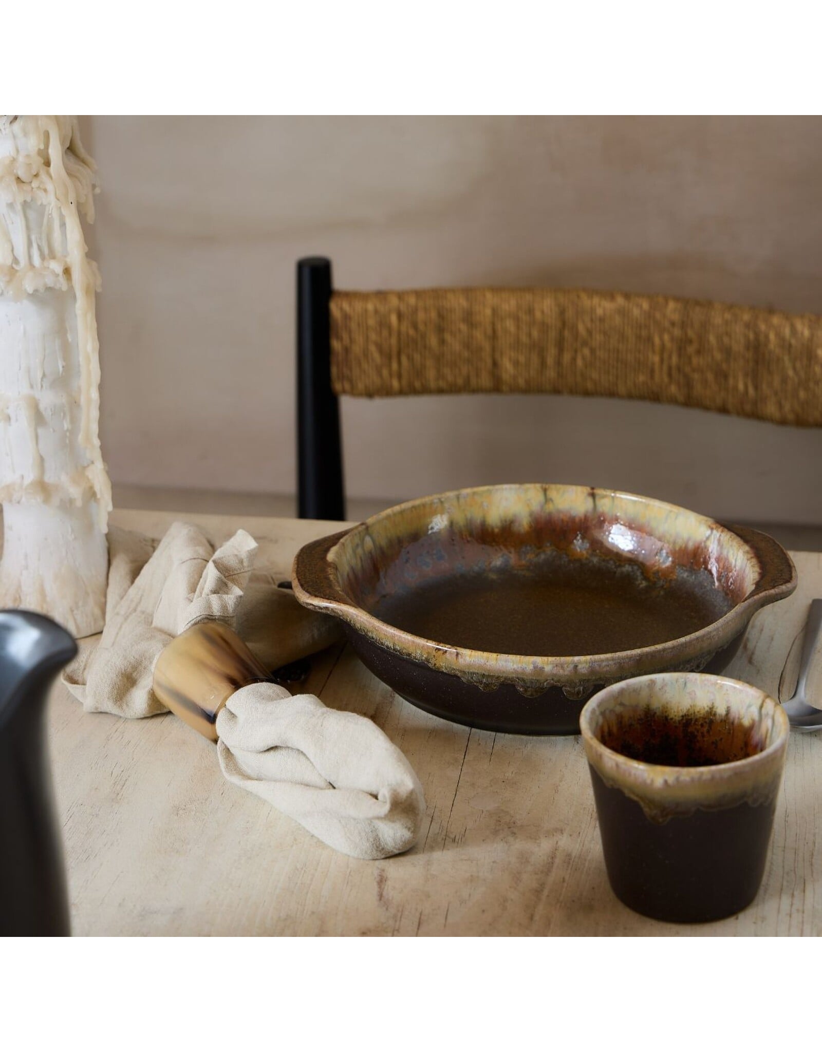 Diep Bord 25cm Poterie Mocha-Latte