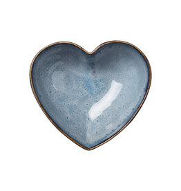 Kom Hart Medium Donkerblauw Pedra