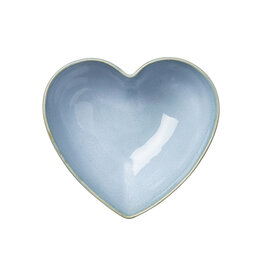Kom Hart Medium Lichtblauw Pedra
