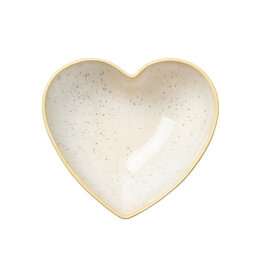 Kom Hart Medium Geel Pedra