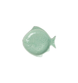 Gebaksbord vis rond 16cm lichtgroen