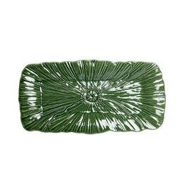 Cakeschaal papaver 37cm groen