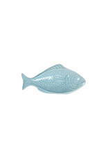 Visbordje ovaal 17cm lichtblauw