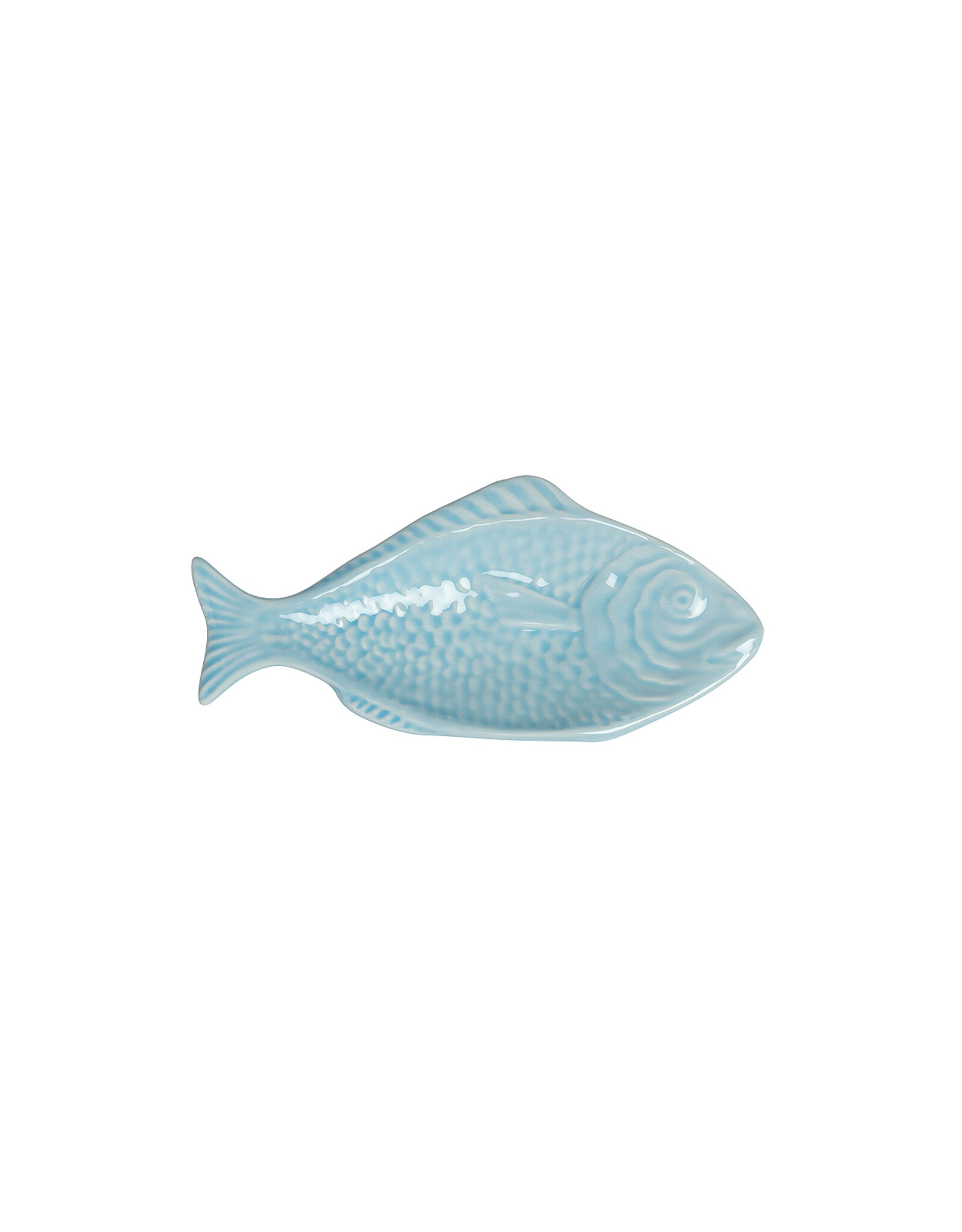 Visbordje ovaal 17cm lichtblauw