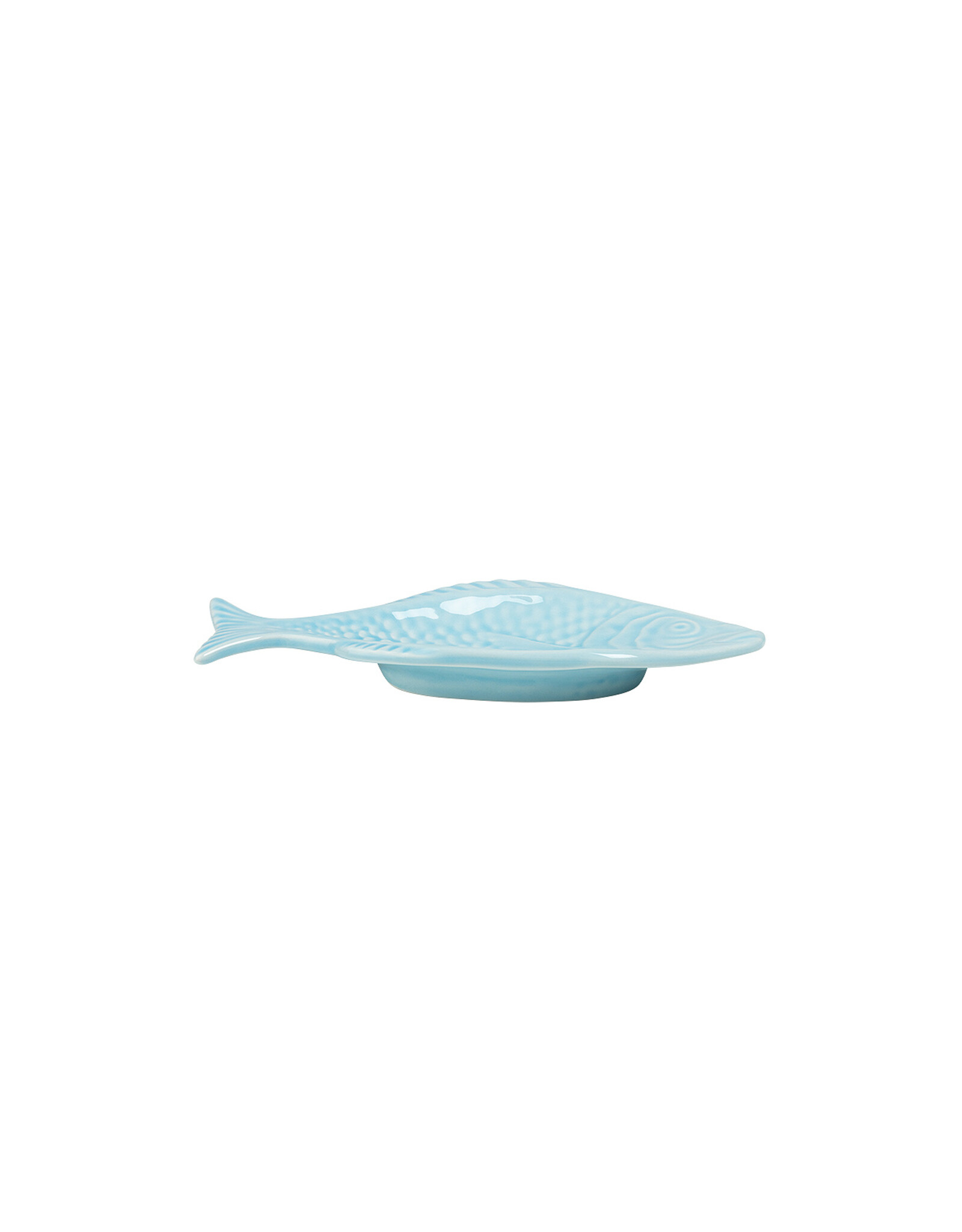 Visbordje ovaal 17cm lichtblauw