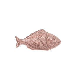 Visbordje ovaal 17cm roze