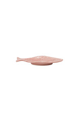 Visbordje ovaal 17cm roze