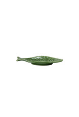 Visbordje ovaal 17cm groen