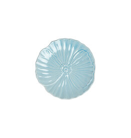 Gebaksbord papaver 15cm lichtblauw