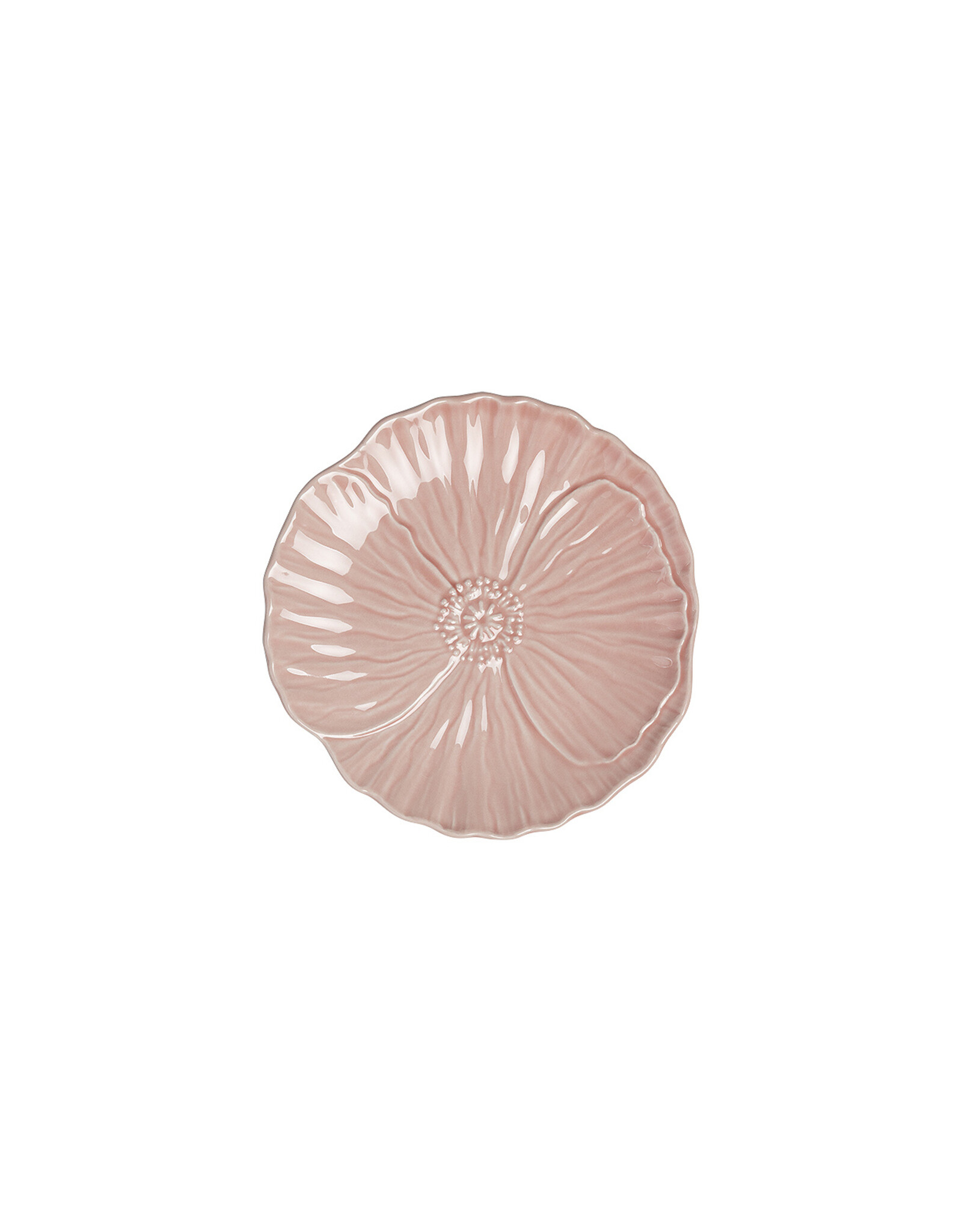 Gebaksbord papaver 15cm roze