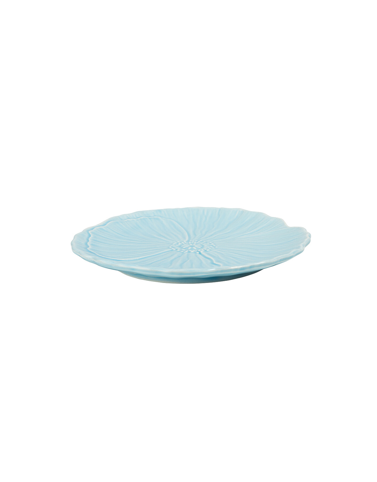 Ontbijtbord papaver 20cm lichtblauw
