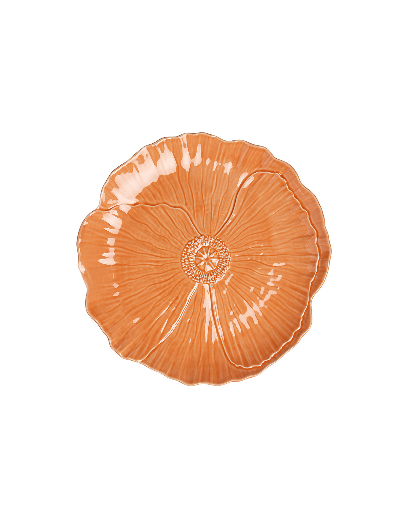 Ontbijtbord papaver 20cm zalm
