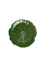 Ontbijtbord papaver 20cm groen