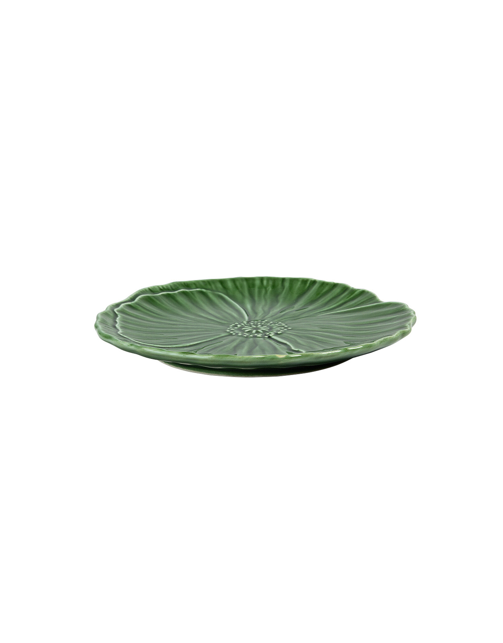 Ontbijtbord papaver 20cm groen