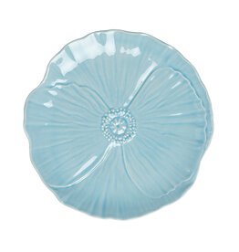 Dinerbord papaver 28cm lichtblauw