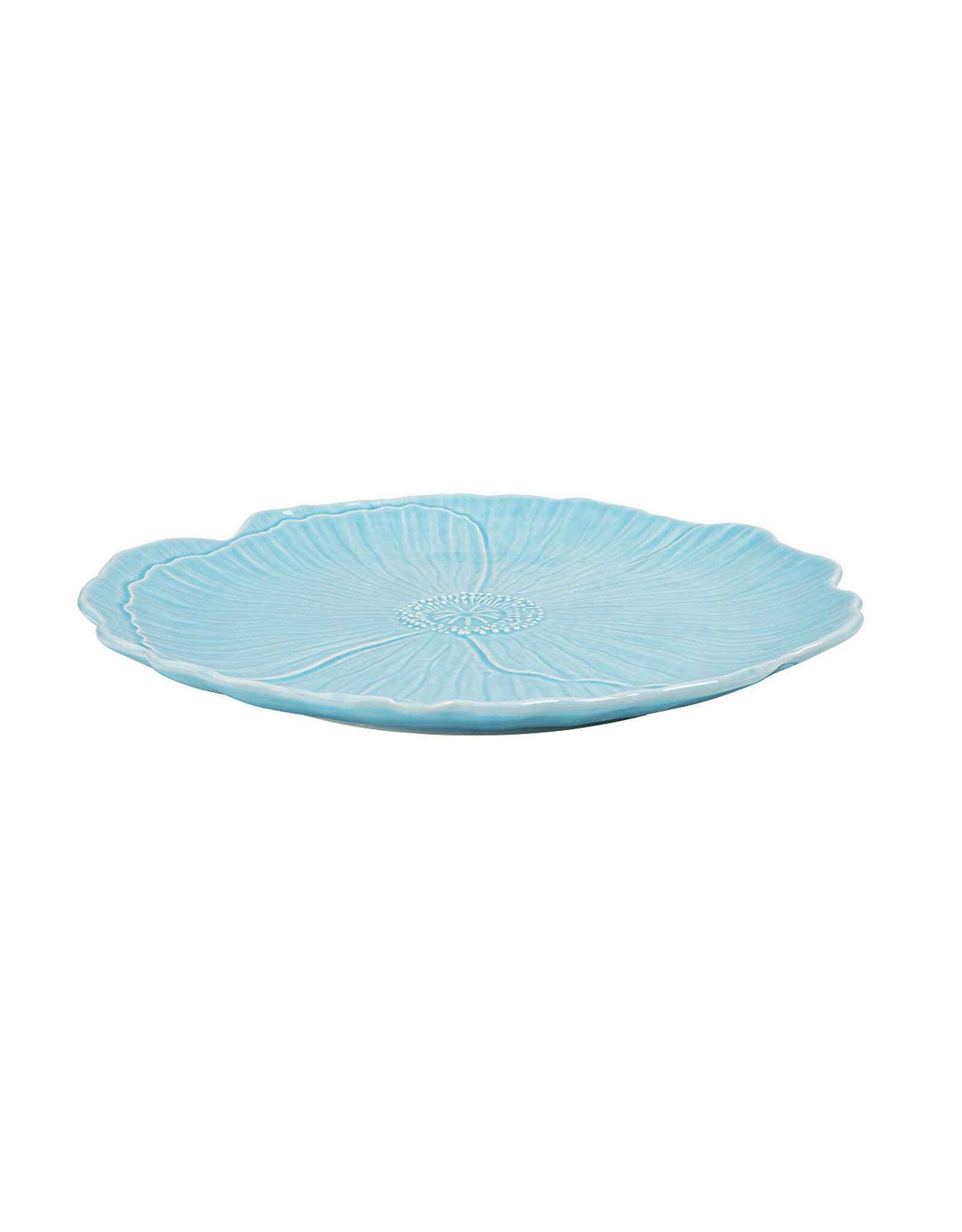 Dinerbord papaver 28cm lichtblauw