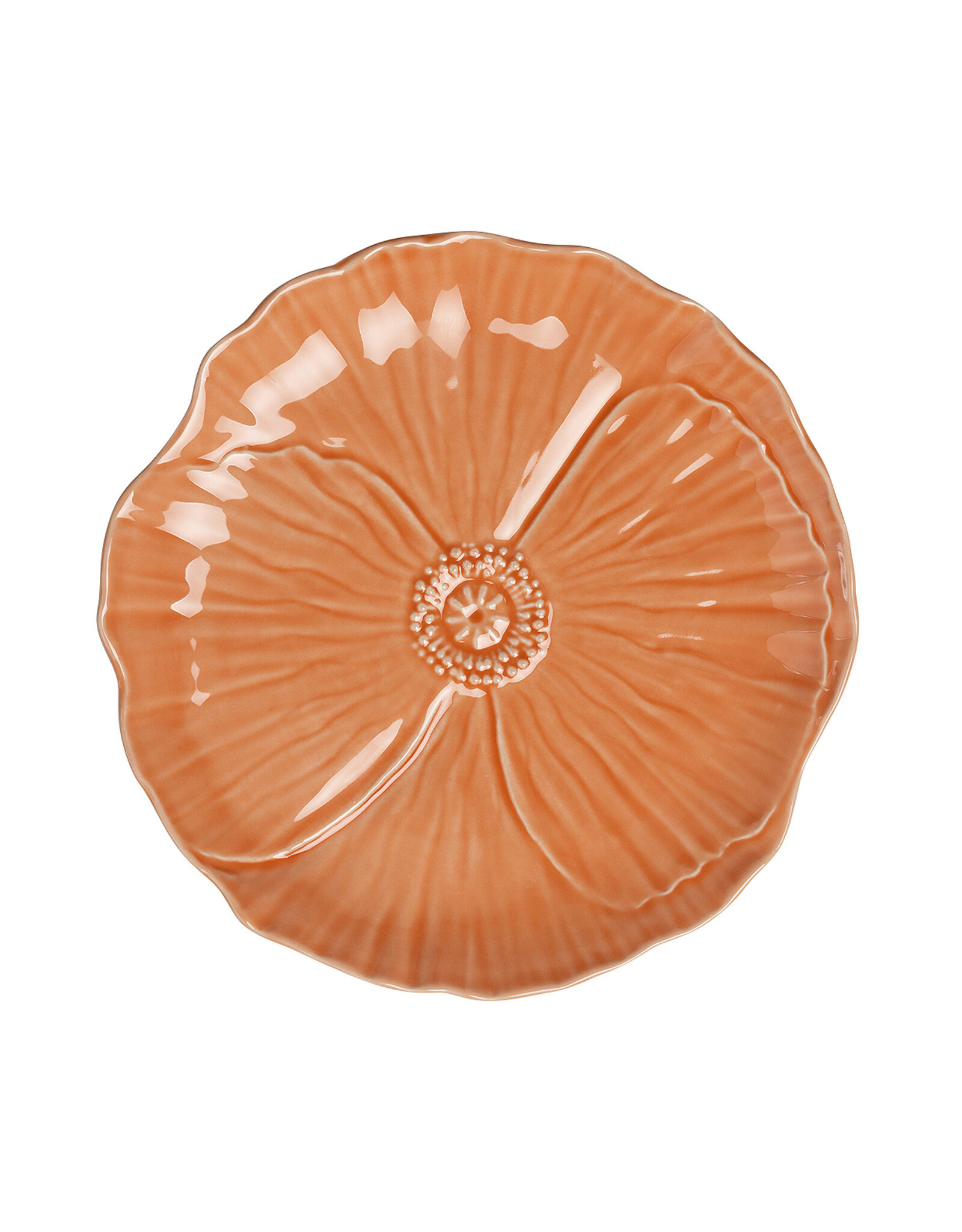 Dinerbord papaver 28cm zalm
