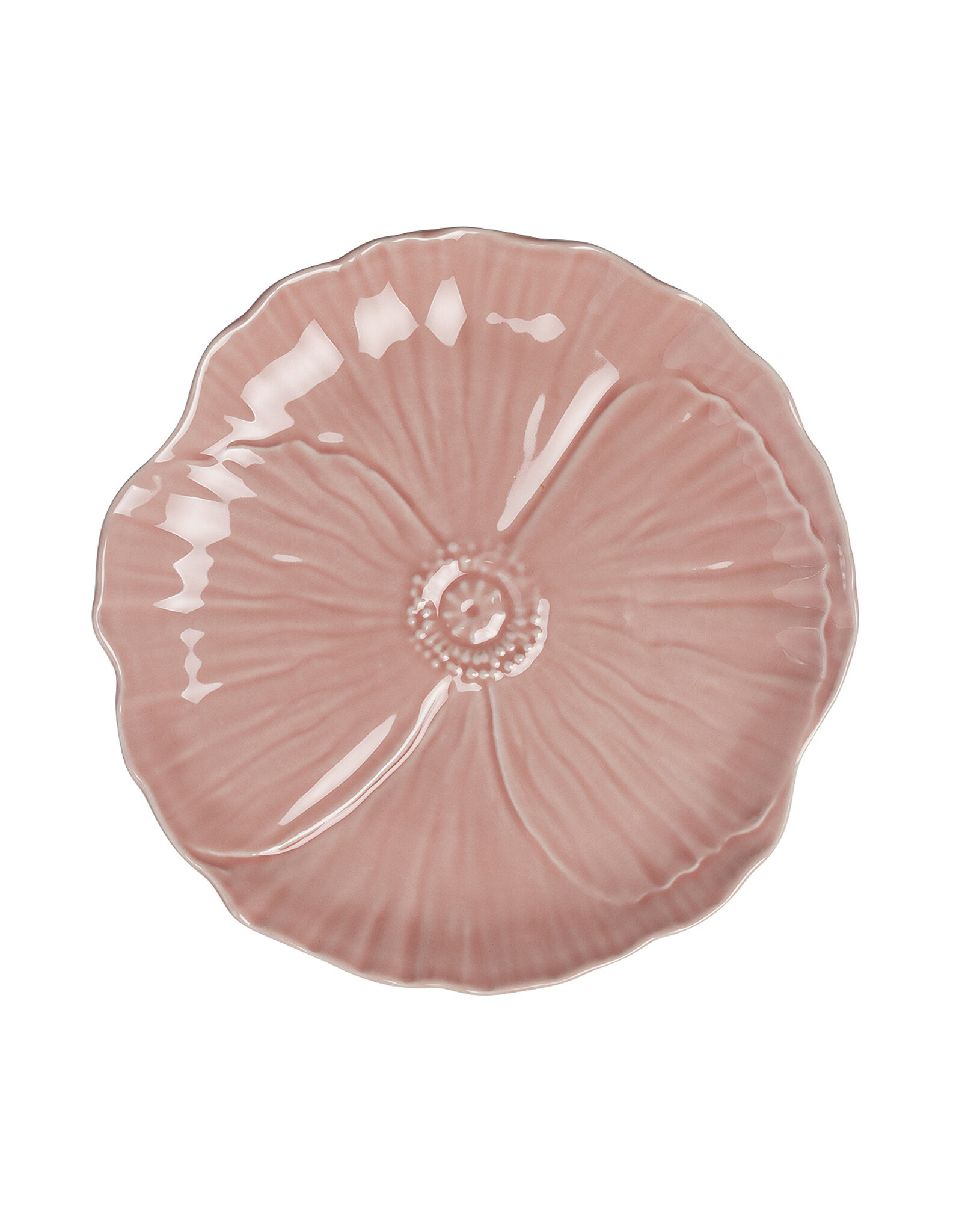 Dinerbord papaver 28cm roze