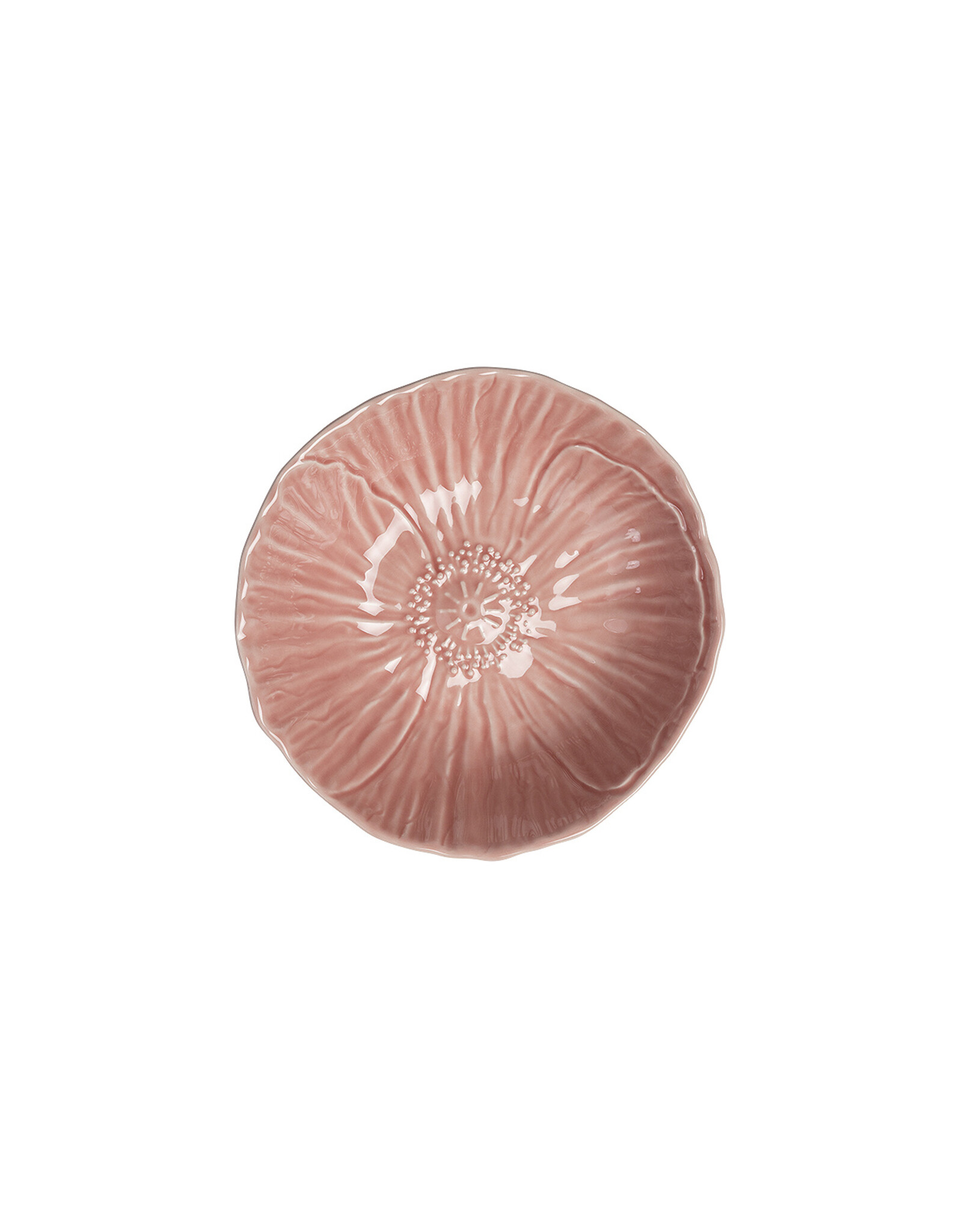 Slaschaal papaver 28cm roze