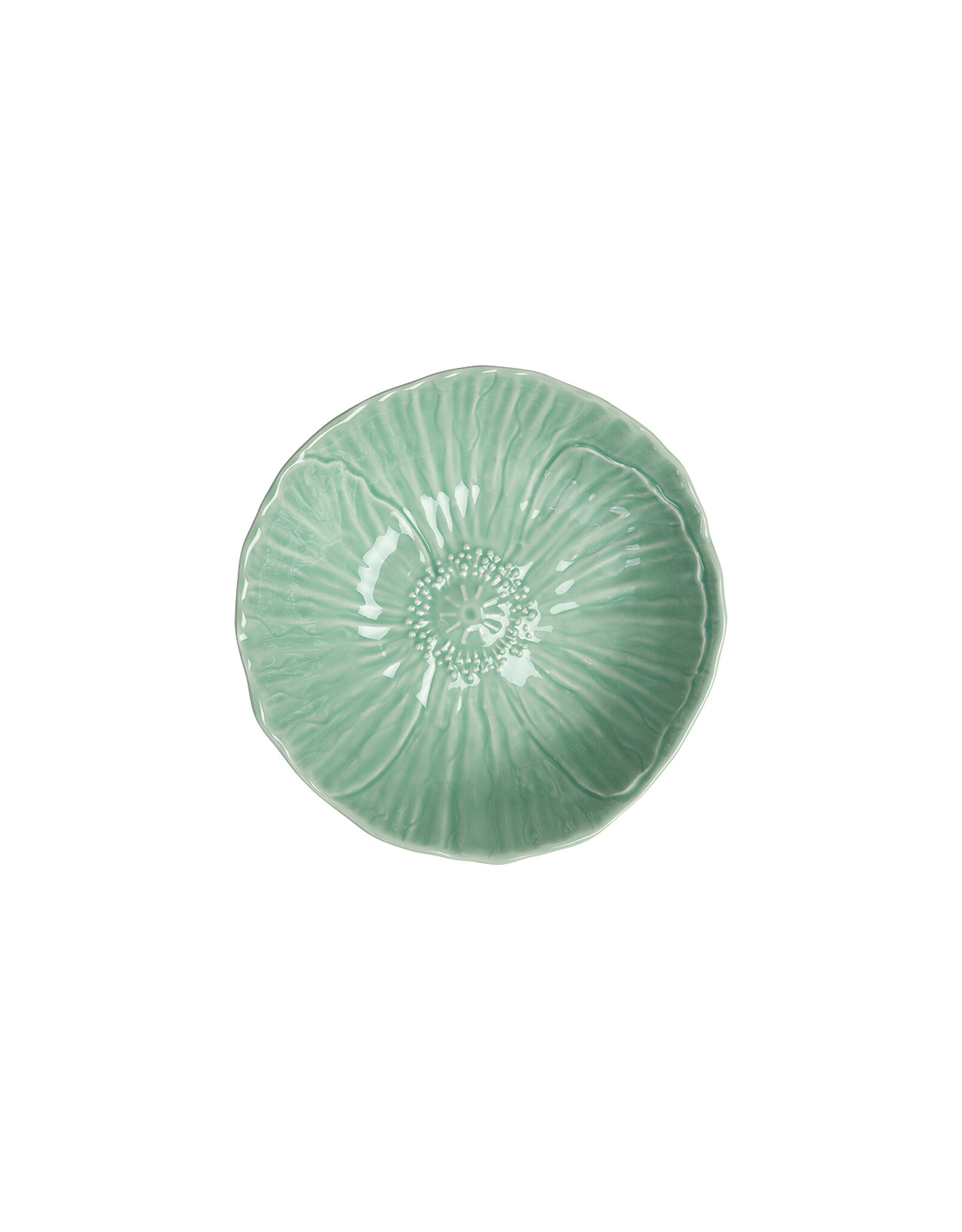 Slaschaal papaver 28cm lichtgroen