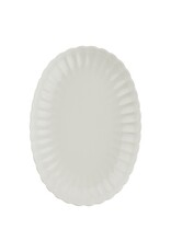 Ovale schaal 24 cm Luz wit