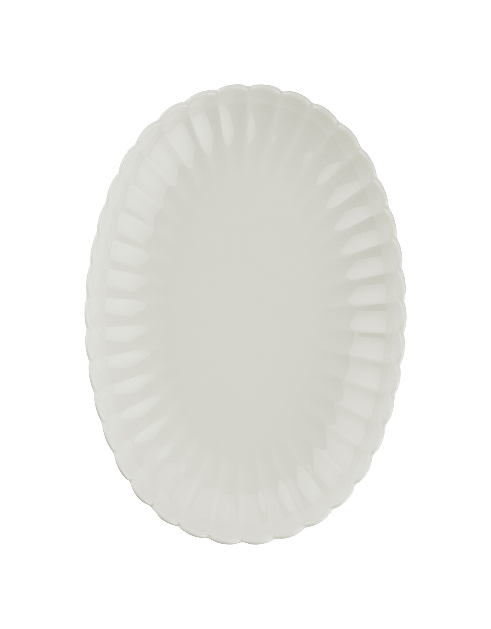 Ovale schaal 24 cm Luz wit