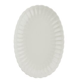 Ovale schaal 24 cm Luz wit