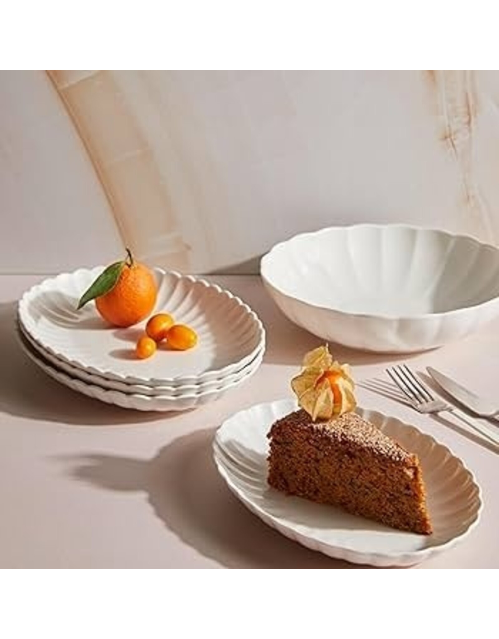 Ovale schaal 24 cm Luz wit