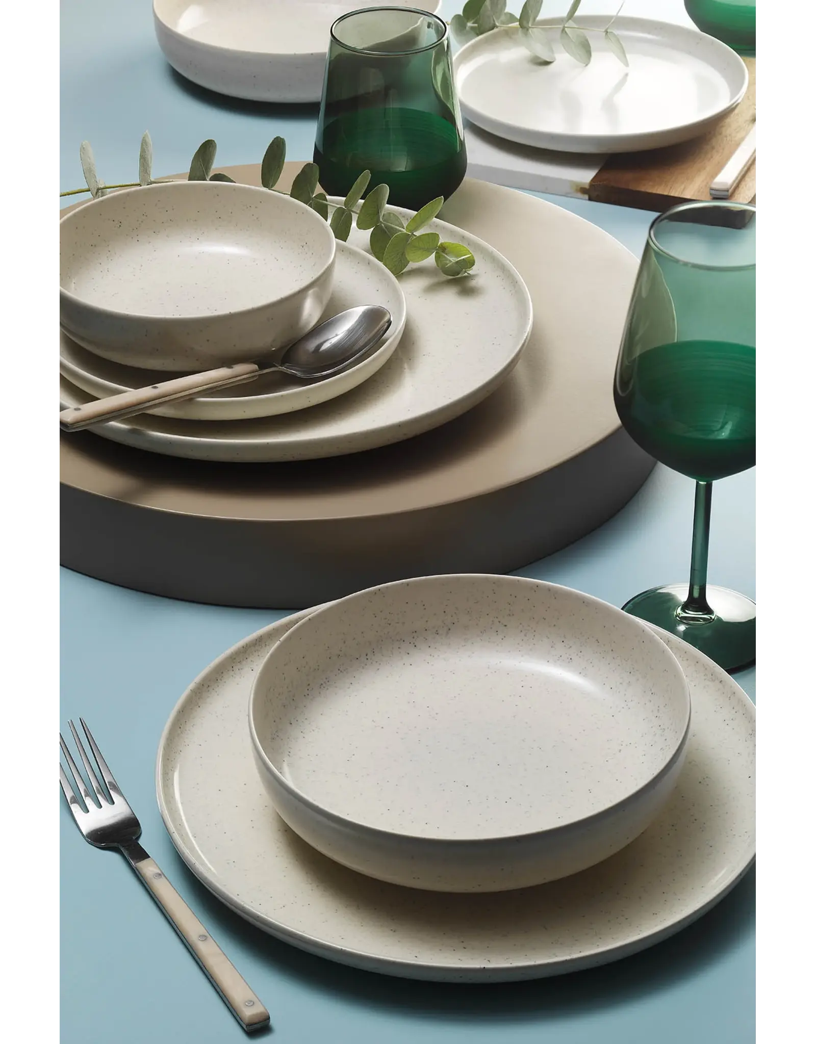 Ontbijtbord 21 cm Moderna mat creme