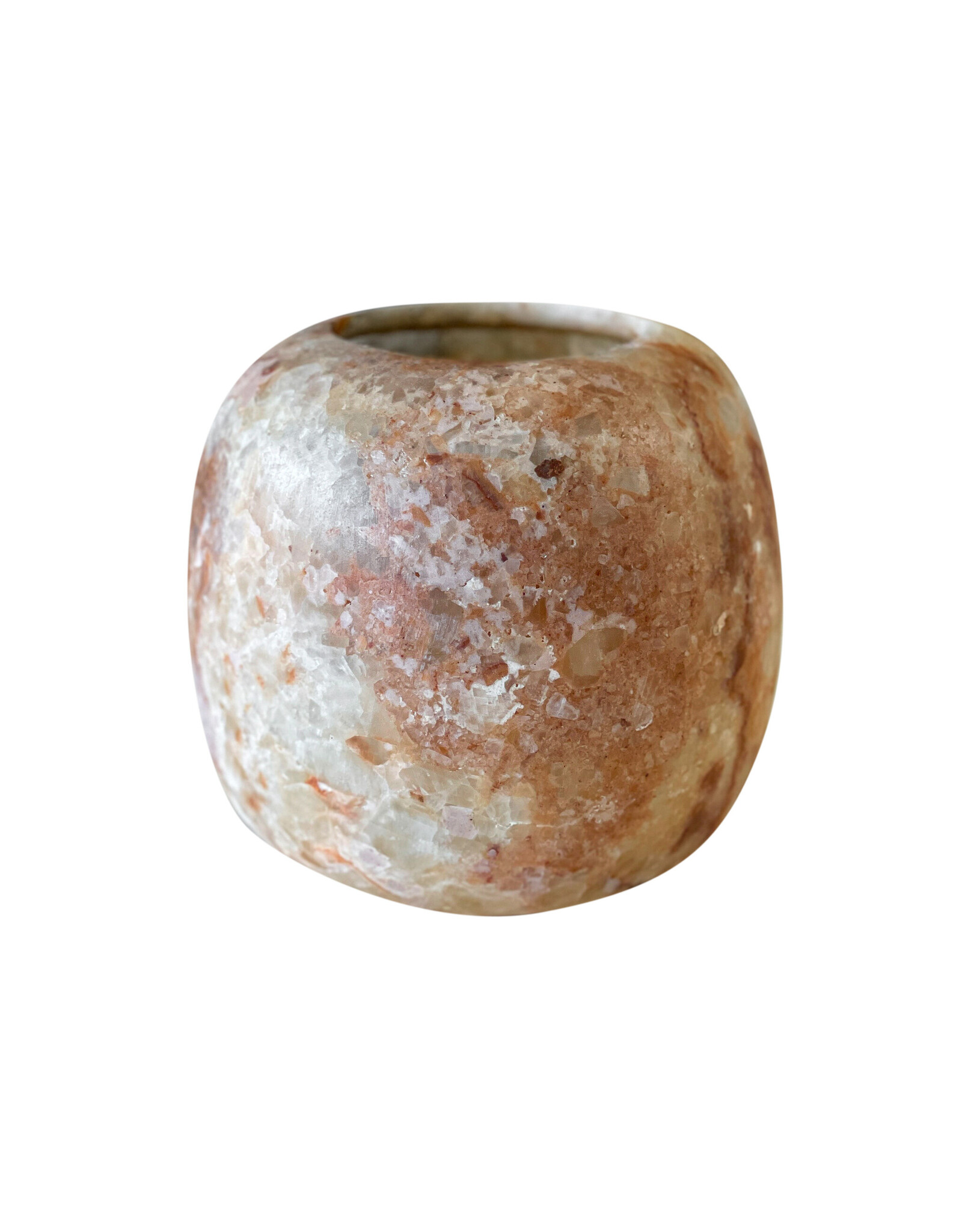 Albaster wax holder XL brown (425)