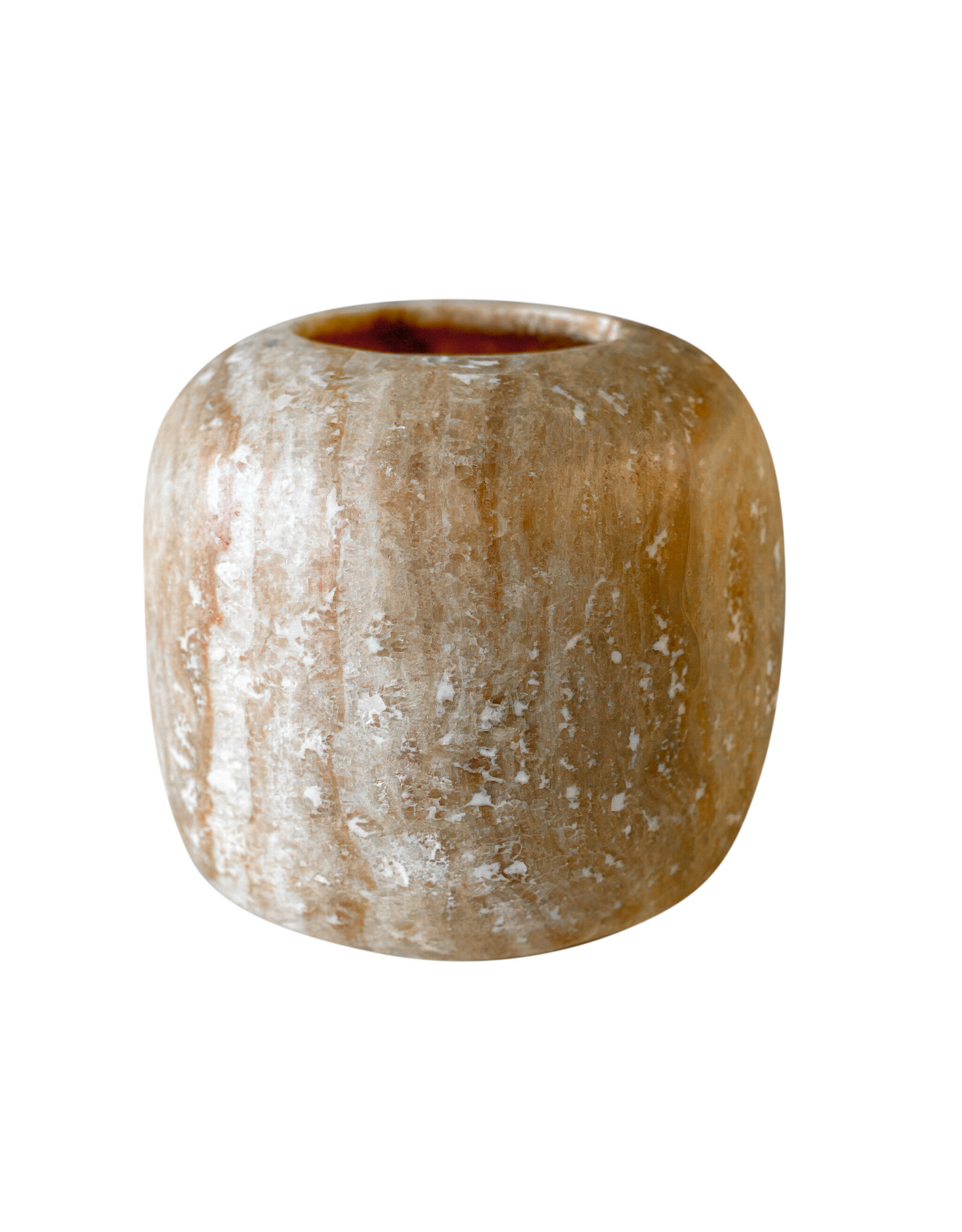 Albaster wax holder XXL brown (426)