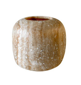 Albaster wax holder XXL brown (426)