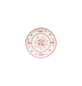 Gebaksbordje 17cm Vila wit-rood
