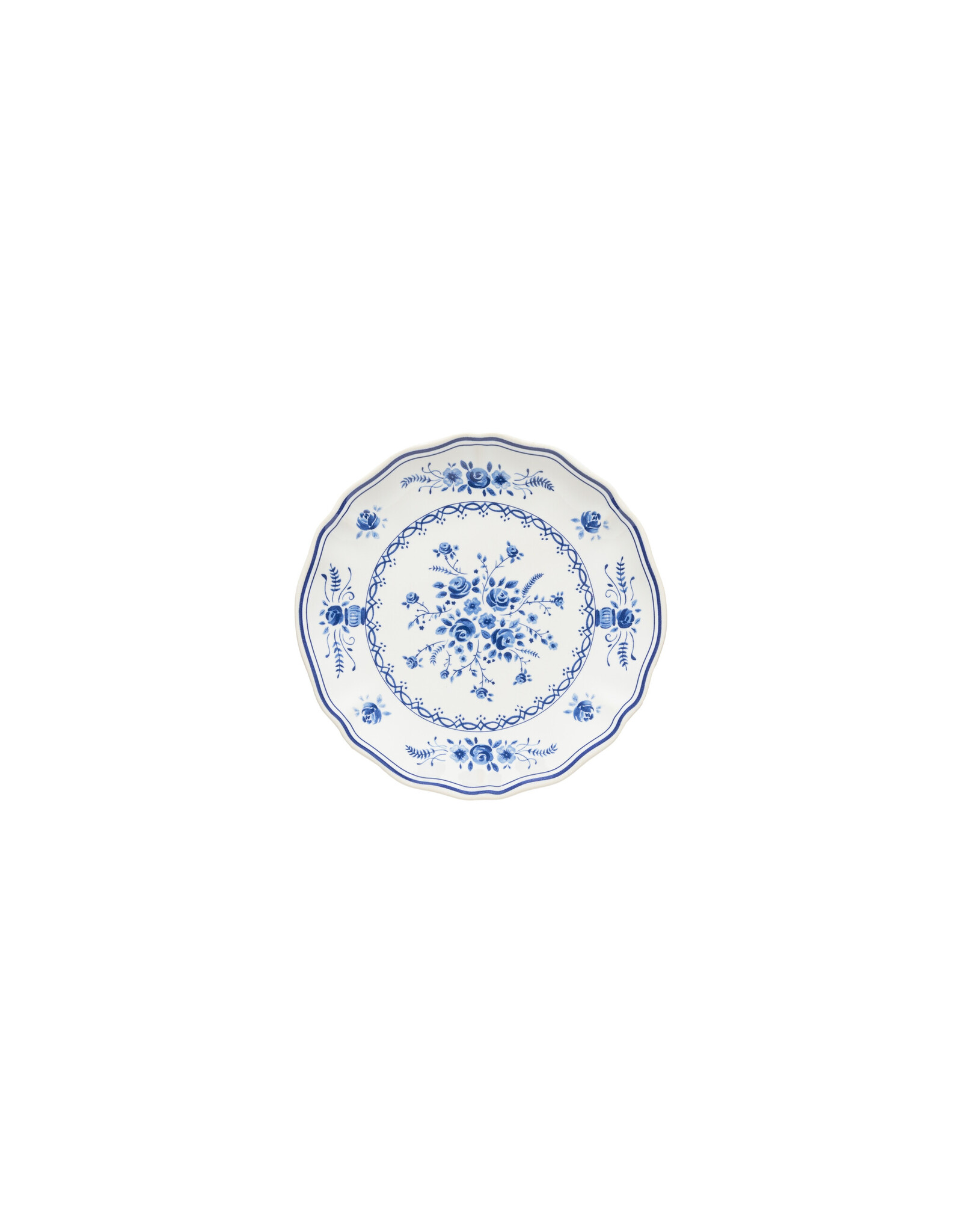 Gebaksbordje 17cm Vila wit-blauw