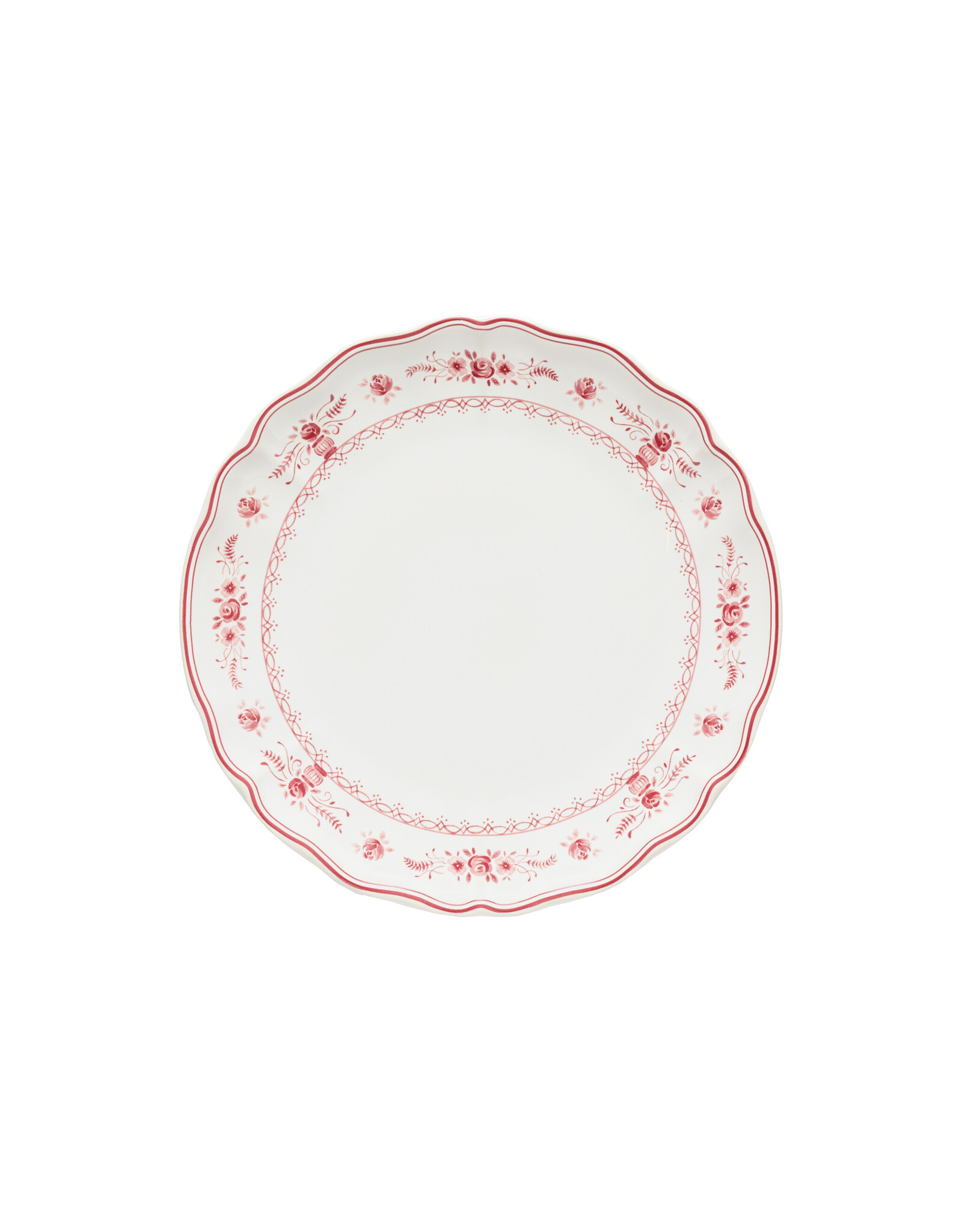 Dinerbord 27cm Vila wit-rood