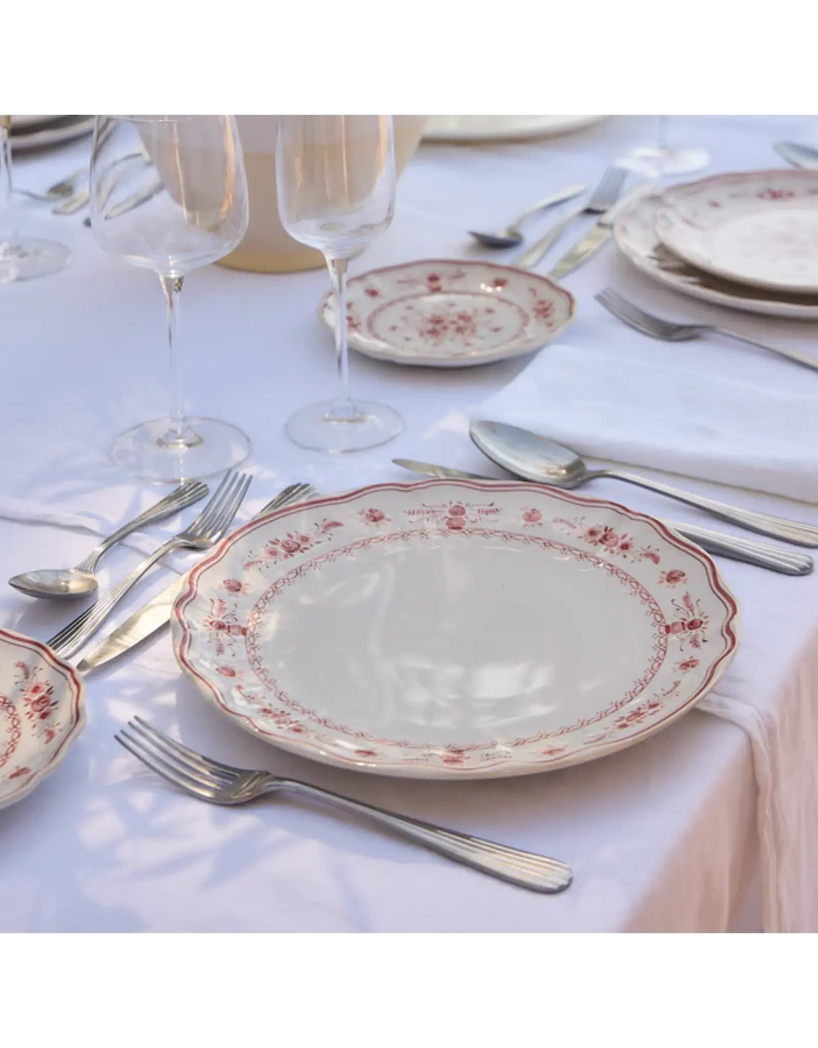 Dinerbord 27cm Vila wit-rood