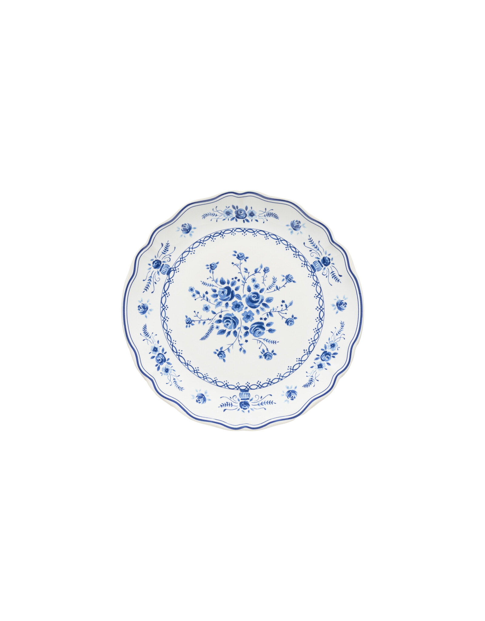 Ontbijtbord 21cm Vila wit-blauw
