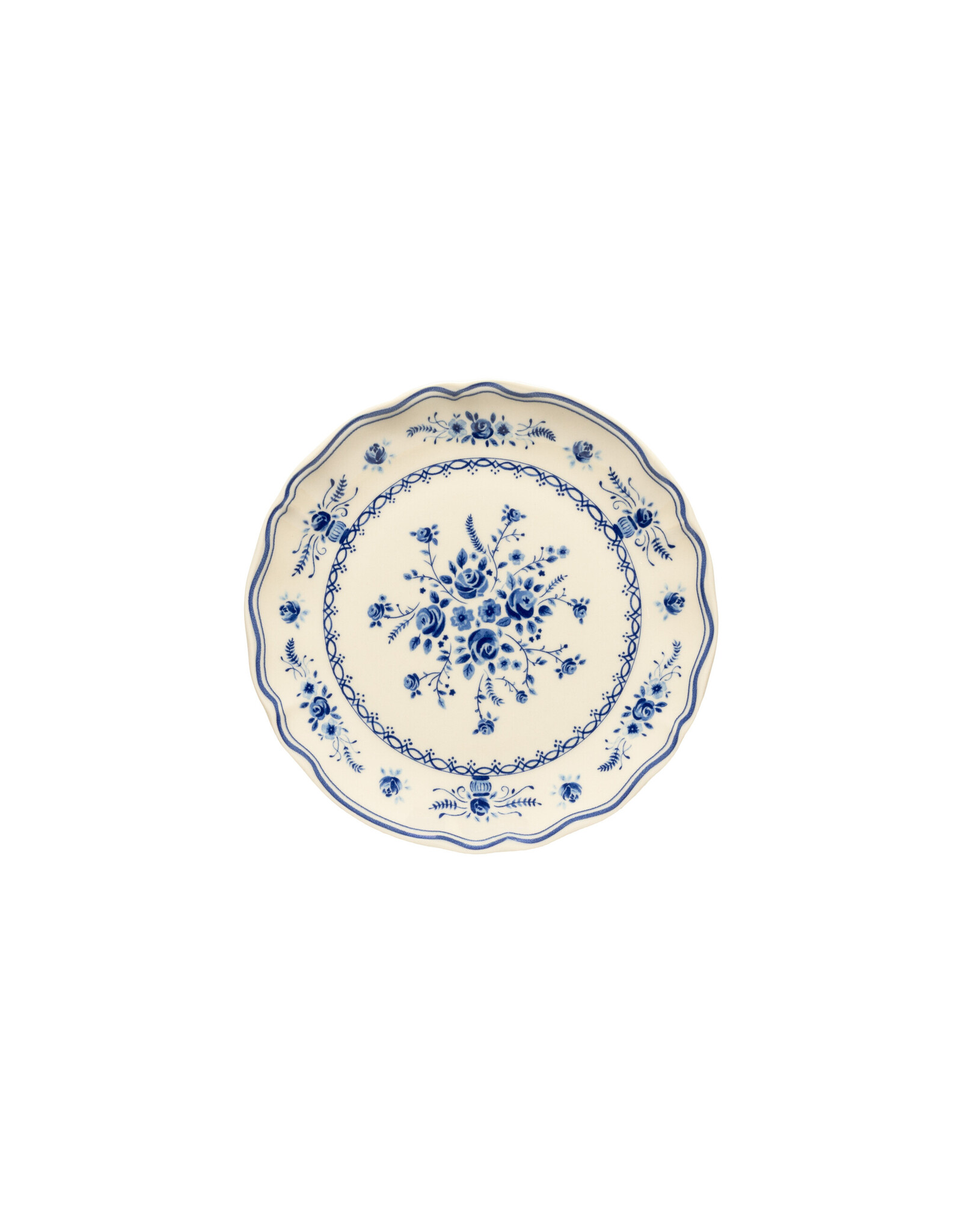 Ontbijtbord 21cm Vila beige-blauw