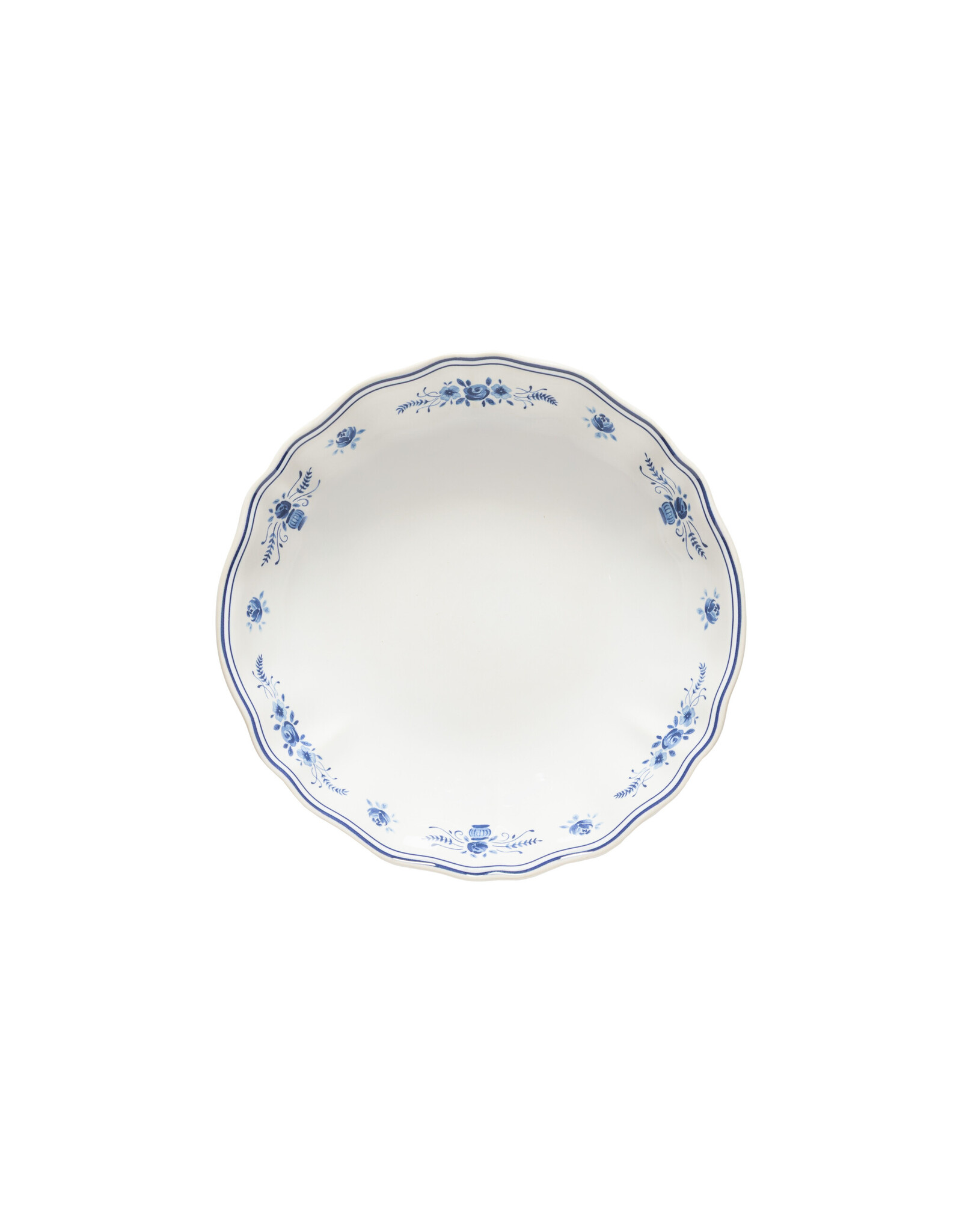 Soepbord 23cm Vila wit-blauw