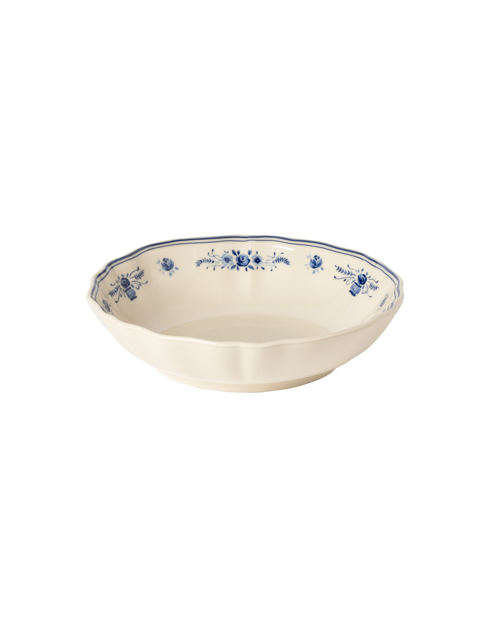 Soepbord 23cm Vila beige -blauw