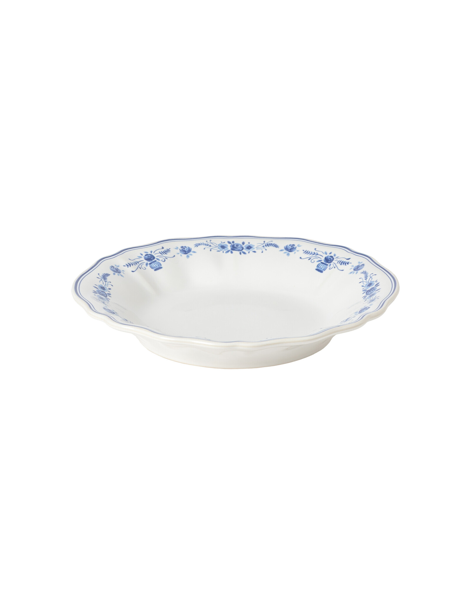 Pastabord 25cm Vila wit-blauw