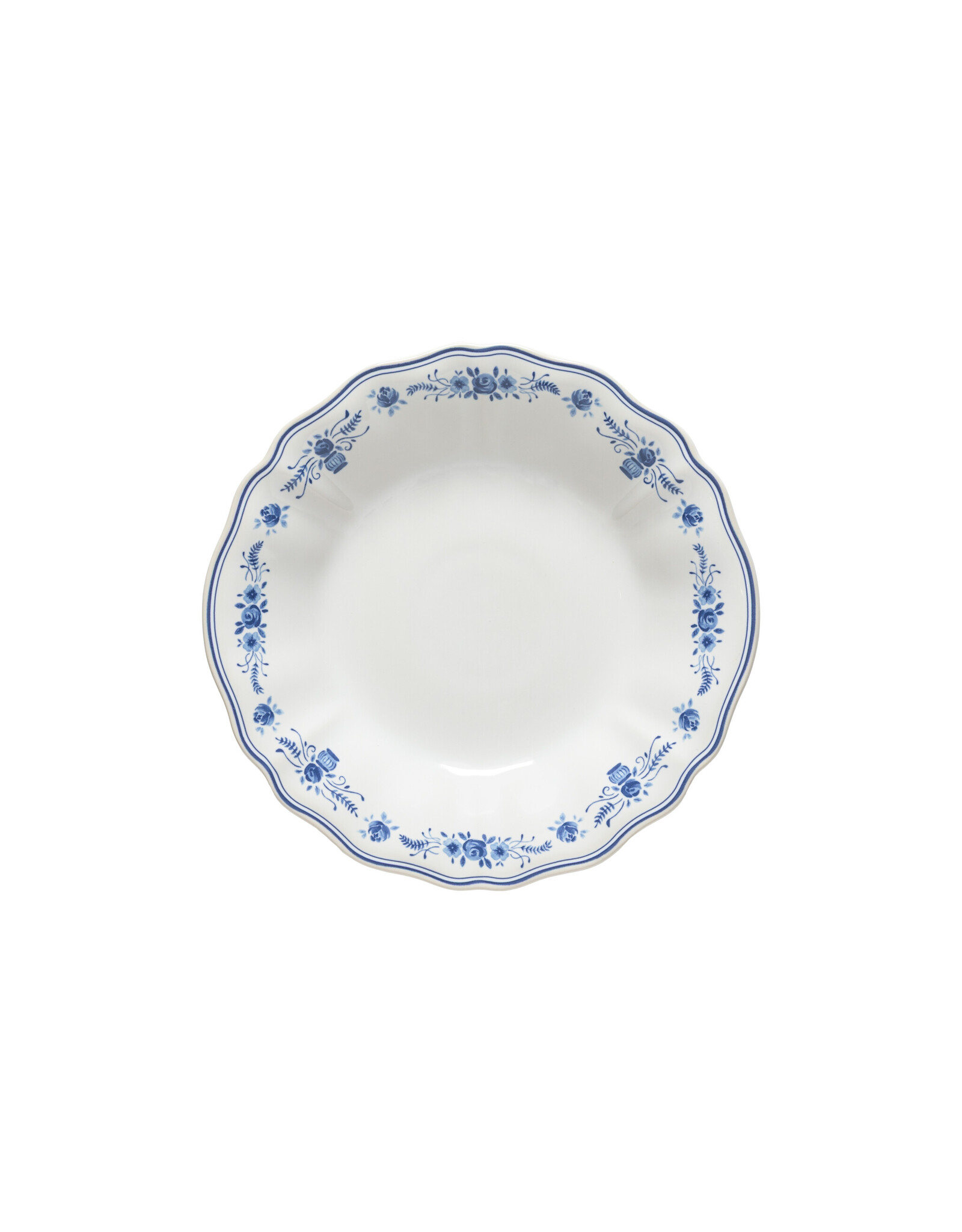Pastabord 25cm Vila wit-blauw