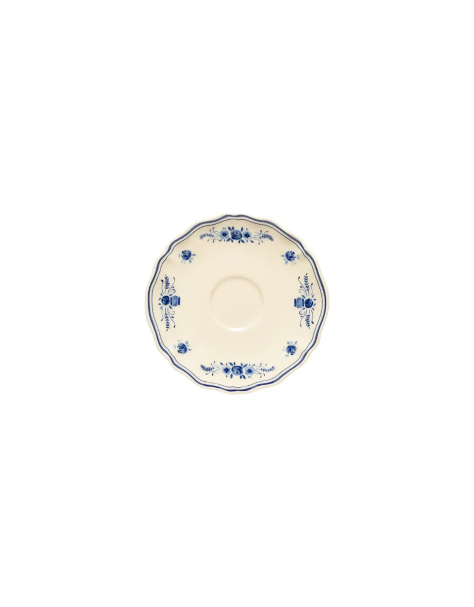 Koffiekop schotel 26cl Vila beige-blauw