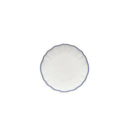 Gebaksbordje 17cm Vila wit-blauw rand