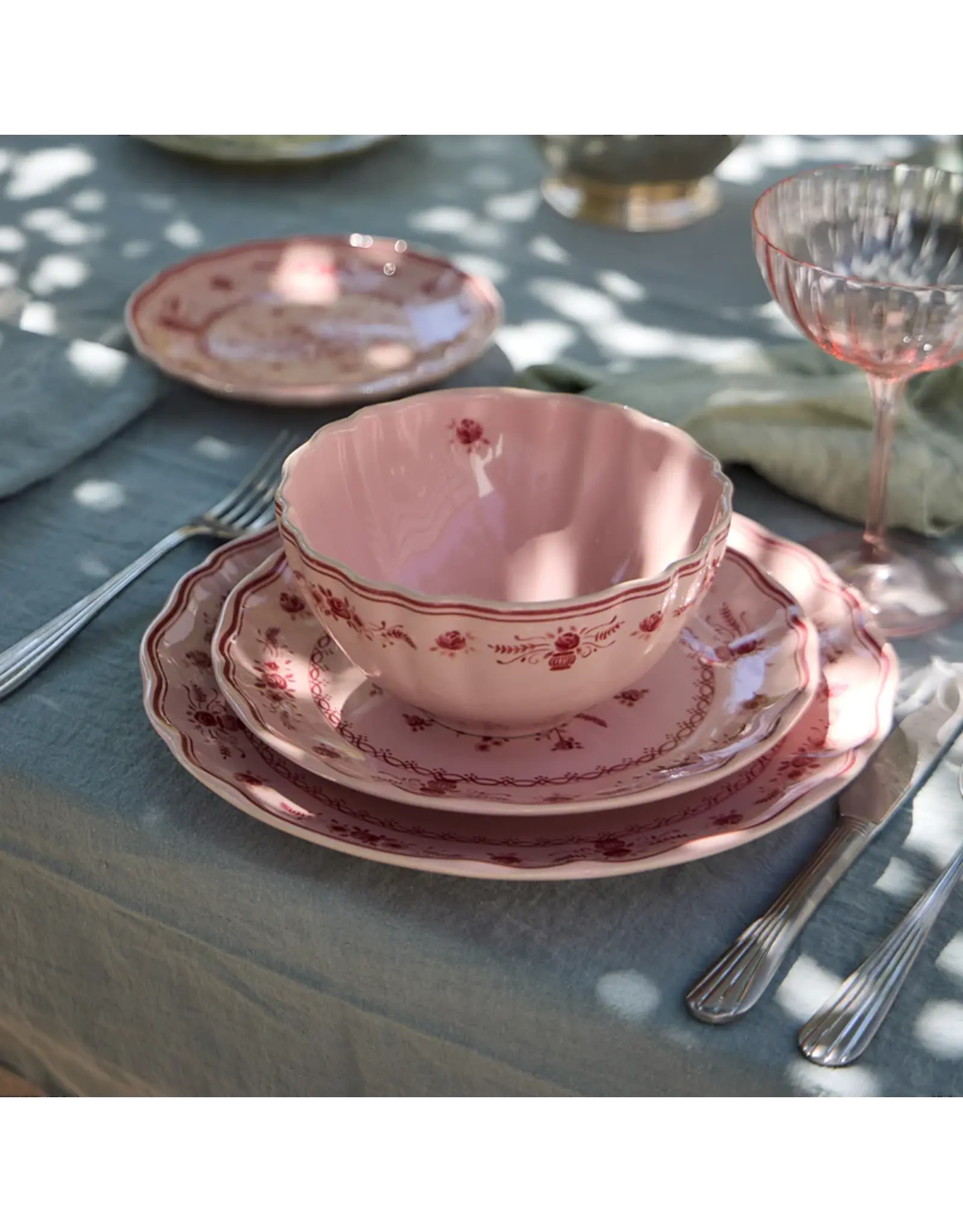 Dinerbord 27cm Vila roze-rood